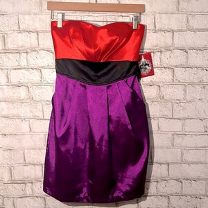 NWT Trixxi Strapless Juniors Party Dress size 7 Early 2000s